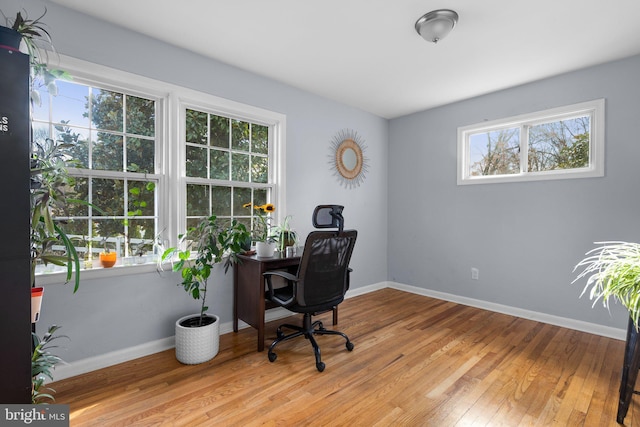 7012 Nashville Ct, Lanham, MD 20706 - office space featuring hardwood / wood-style flooring and baseboards