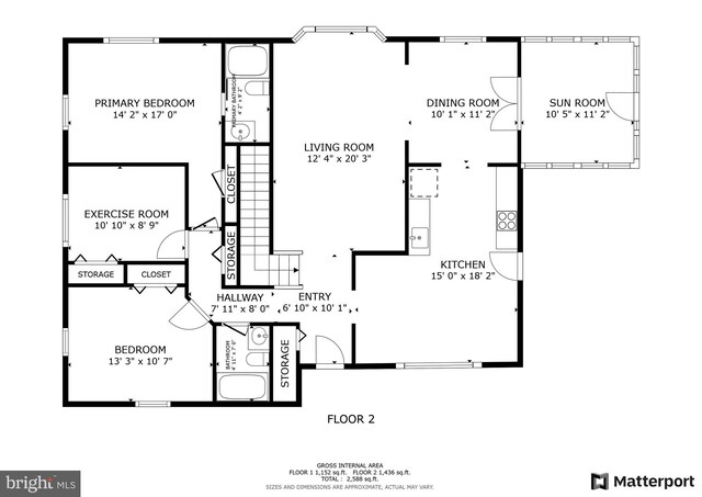7012 Nashville Ct, Lanham, MD 20706 - view of floor plan / room layout