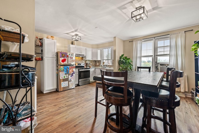246 Le Carra Dr, Lansdowne, PA 19050 - dining space featuring light wood finished floors