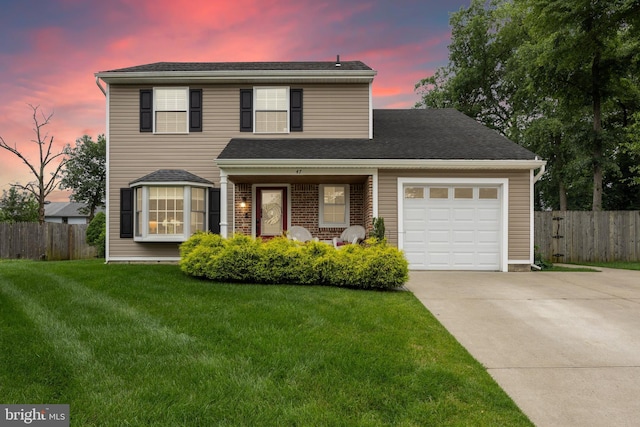 47 Sherwood Ln, Westampton, NJ 08060 - traditional-style house with driveway and an attached garage
