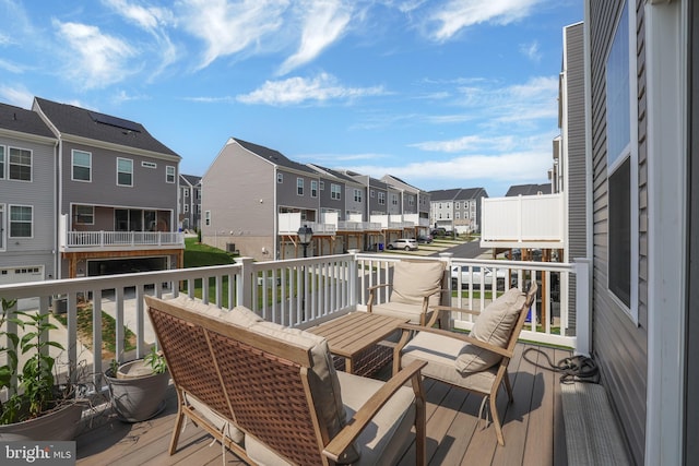 1025 Overlook Way, Laurel, MD 20707 - wooden terrace featuring a residential view