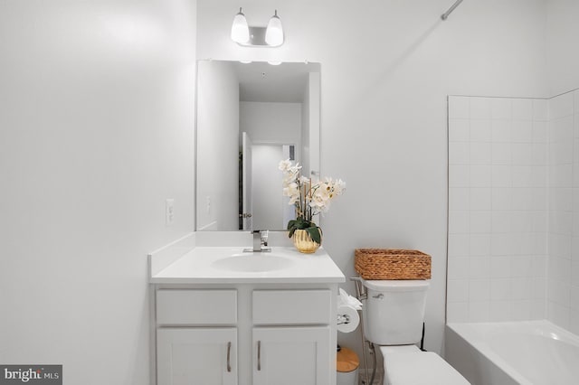1025 Overlook Way, Laurel, MD 20707 - bathroom featuring vanity and bathtub / shower combination