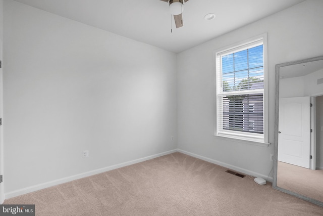 1025 Overlook Way, Laurel, MD 20707 - spare room with carpet and a ceiling fan