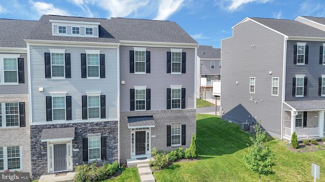 1025 Overlook Way, Laurel, MD 20707 - townhome / multi-family property with a front lawn