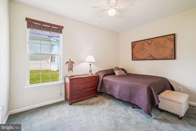 16916 Four Seasons Dr, Dumfries, VA 22025 - carpeted bedroom with baseboards and a ceiling fan