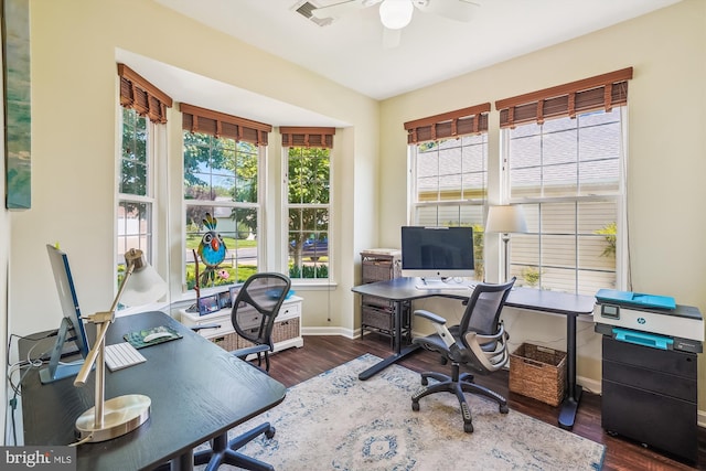 16916 Four Seasons Dr, Dumfries, VA 22025 - office space with healthy amount of natural light and wood finished floors