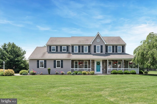 5790 Cedar Glen Dr, Narvon, PA 17555 - colonial-style house with a porch and a front yard