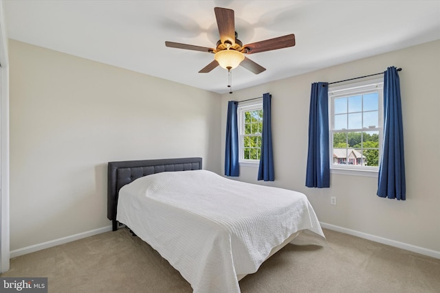 5790 Cedar Glen Dr, Narvon, PA 17555 - carpeted bedroom featuring baseboards and ceiling fan