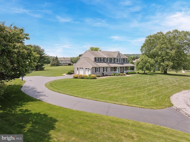 5790 Cedar Glen Dr, Narvon, PA 17555 - view of front of property with an attached garage, a front yard, and driveway