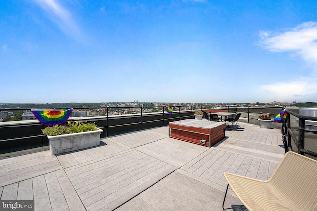 1615 Q St NW Unit 1001, Washington, DC 20009 - deck with outdoor dining area