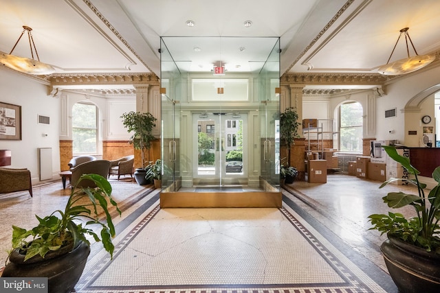 1615 Q St NW Unit 1001, Washington, DC 20009 - common area featuring ornamental molding