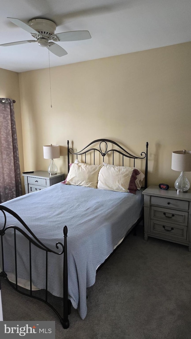 1000 Fountainview Cir Unit 1406, Newark, DE 19713 - bedroom with carpet floors and a ceiling fan
