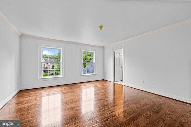501 Van Lears Run, Villanova, PA 19085 - spare room featuring ornamental molding and wood finished floors