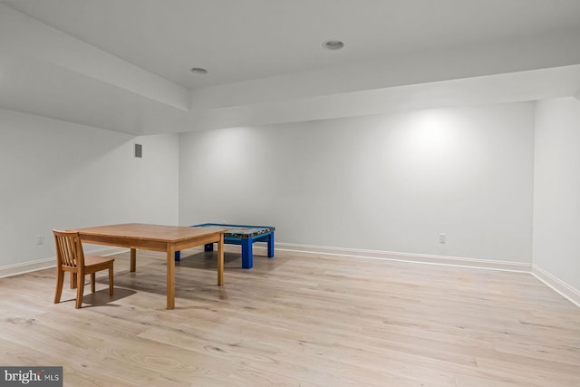 501 Van Lears Run, Villanova, PA 19085 - game room featuring light wood finished floors and baseboards