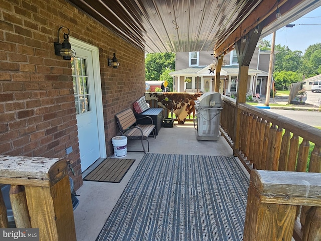 6 Amelia St, Paw Paw, WV 25434 - wooden deck featuring a grill