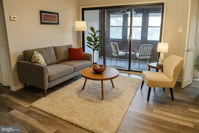 9633 White Acre Rd Unit C2, Columbia, MD 21045 - living area with wood finished floors