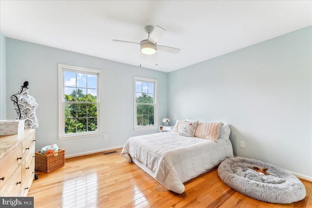 926 Kenmara Dr, West Chester, PA 19380 - bedroom with light wood-style floors and ceiling fan