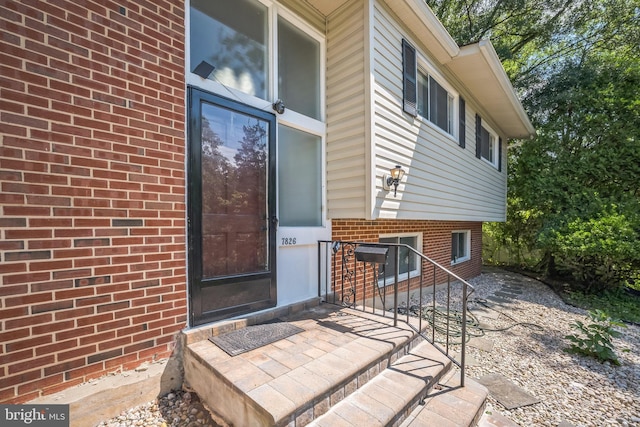 7826 Glenister Dr, Springfield, VA 22152 - view of exterior entry with brick siding