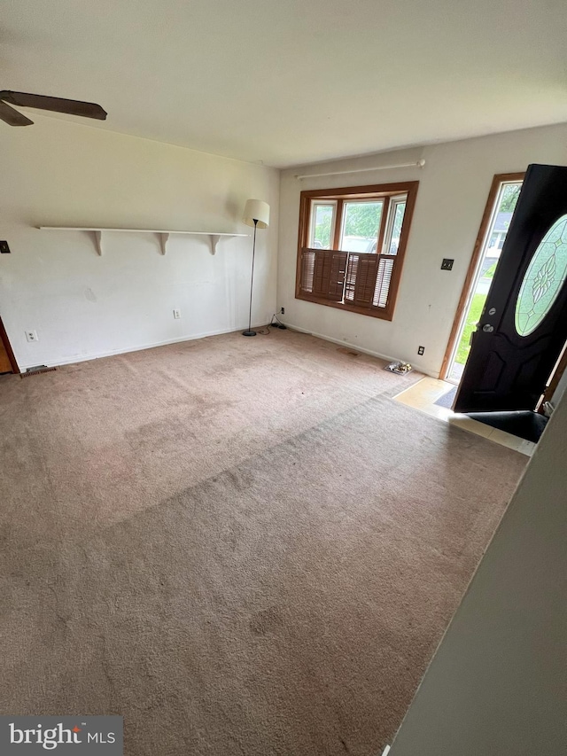 815 S Cypress Ct, Sterling, VA 20164 - entrance foyer with carpet floors and a ceiling fan