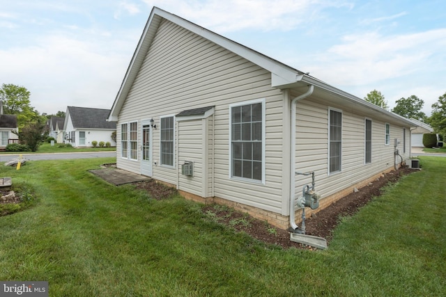 1826 Kershaw Ln, Winchester, VA 22601 - view of home's exterior featuring a lawn and a cooling unit
