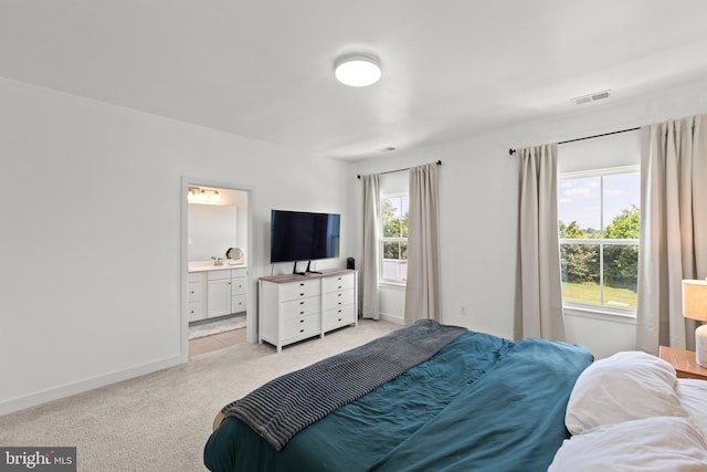 135 Burkwood Ter, Lake Frederick, VA 22630 - bedroom featuring light colored carpet and ensuite bath