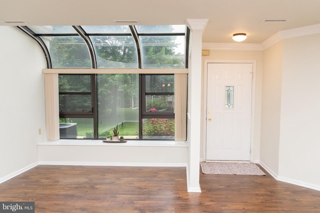 1811 Foxmeadow Cir Unit Condo 1811, Royersford, PA 19468 - entrance foyer featuring ornamental molding and wood finished floors