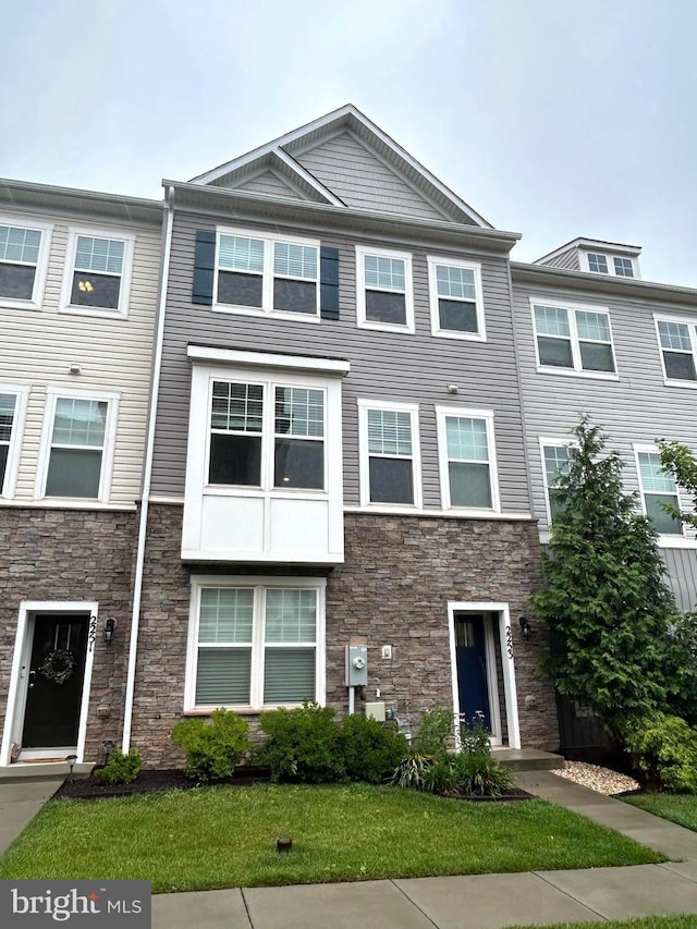 2253 Pagefield Way, Odenton, MD 21113 - view of property featuring stone siding