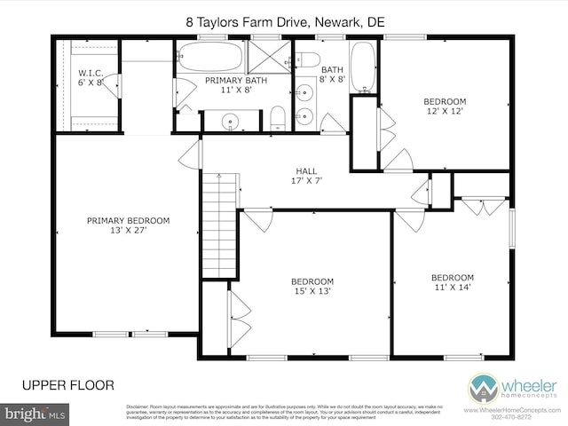 8 Taylors Farm Dr, Newark, DE 19711 - view of home floor plan