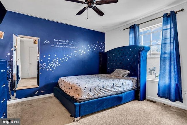 30 Homestead Dr, Pemberton, NJ 08068 - bedroom featuring carpet flooring and a ceiling fan