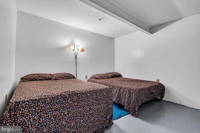 30 Homestead Dr, Pemberton, NJ 08068 - bedroom featuring beam ceiling and speckled floor