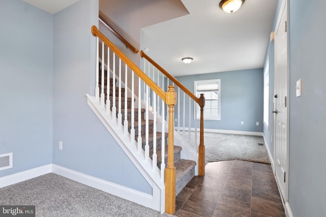 355 Old Stone Way, York, PA 17406 - staircase featuring carpet flooring and baseboards
