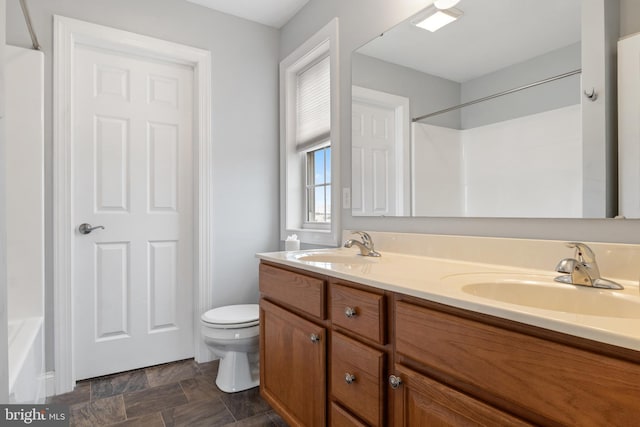 355 Old Stone Way, York, PA 17406 - bathroom featuring double vanity and toilet