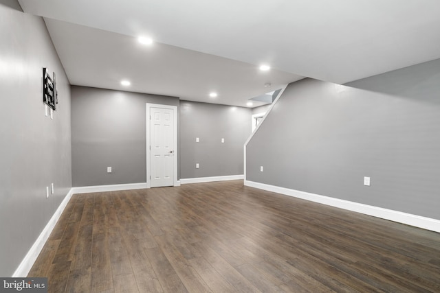 355 Old Stone Way, York, PA 17406 - finished below grade area with dark wood-style flooring and recessed lighting