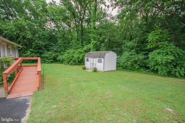 24981 Delmar Rd, Mardela Springs, MD 21837 - view of green lawn with a storage shed