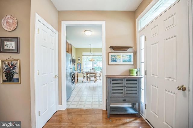 3132 Arbour Green Ct, Hatfield, PA 19440 - entryway featuring baseboards and wood finished floors