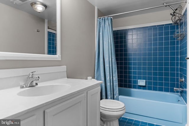 2109 Sturbridge Cmn, Holland, PA 18966 - bathroom featuring vanity, shower / bath combo, and tile patterned floors