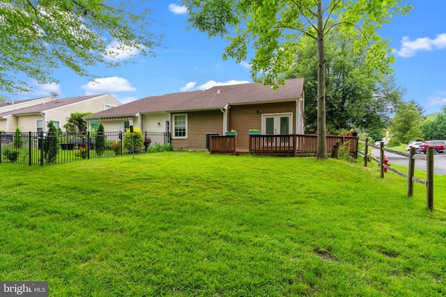 2109 Sturbridge Cmn, Holland, PA 18966 - back of property featuring french doors and a deck