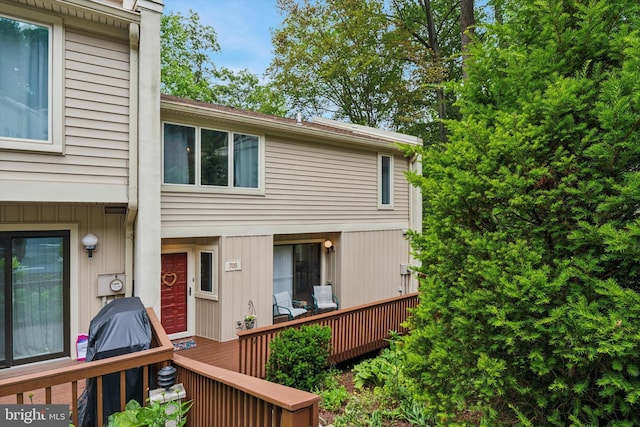 705 Westtown Cir Unit 705, West Chester, PA 19382 - view of exterior entry with a deck