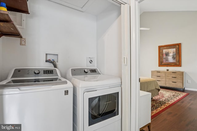 705 Westtown Cir Unit 705, West Chester, PA 19382 - laundry room featuring separate washer and dryer and wood finished floors