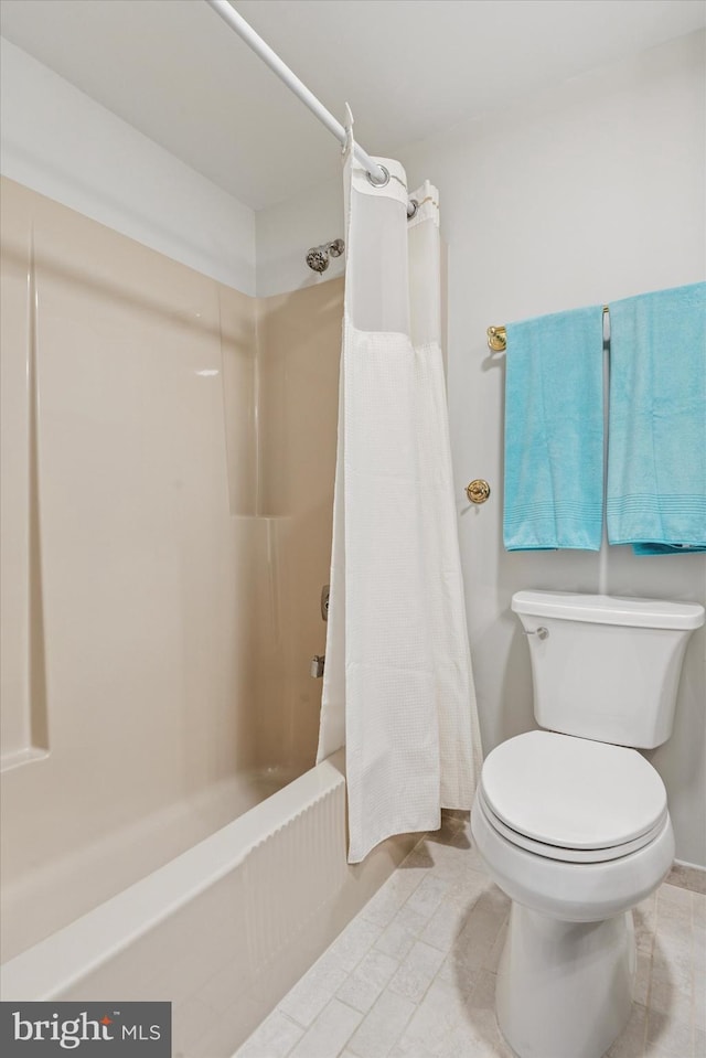 705 Westtown Cir Unit 705, West Chester, PA 19382 - bathroom with shower / tub combo and tile patterned floors