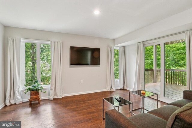 705 Westtown Cir Unit 705, West Chester, PA 19382 - living room with wood finished floors and recessed lighting