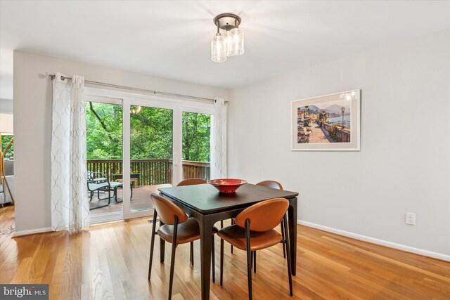 705 Westtown Cir Unit 705, West Chester, PA 19382 - dining area with light wood-type flooring and baseboards