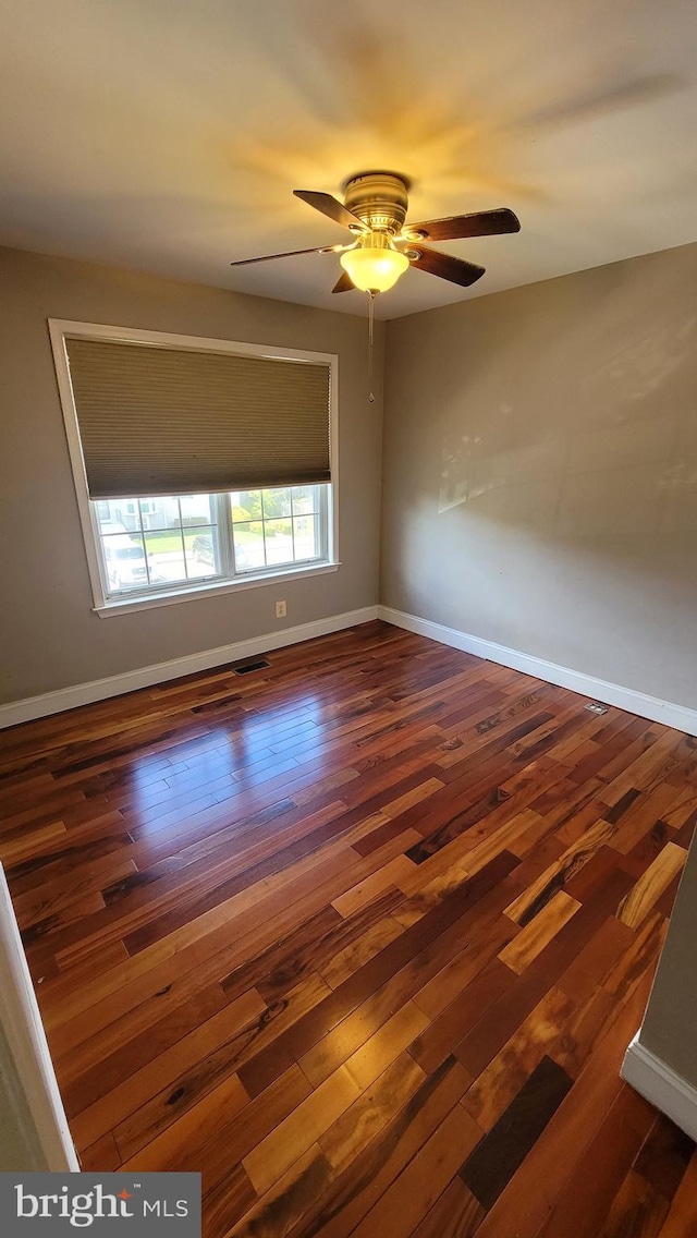 140 Joyceton Ter, Upper Marlboro, MD 20774 - spare room with dark wood finished floors and ceiling fan