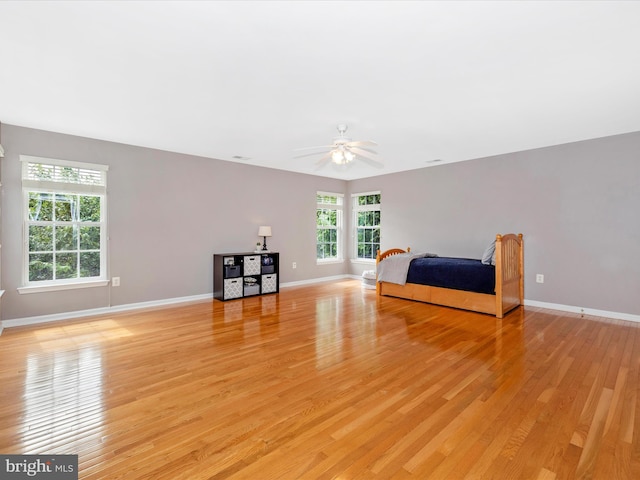 9045 Clendenin Way, Frederick, MD 21704 - bedroom featuring light wood-type flooring and ceiling fan