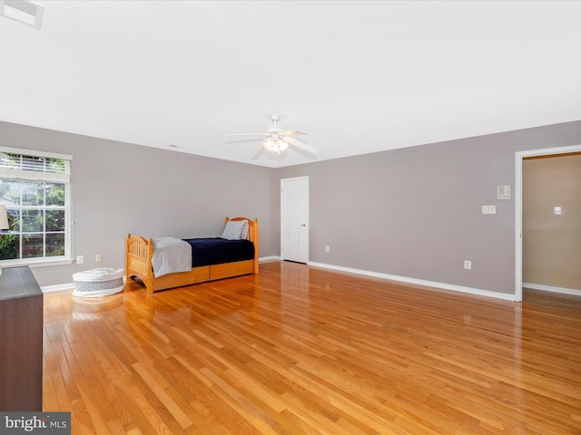 9045 Clendenin Way, Frederick, MD 21704 - bedroom with light wood-style floors and ceiling fan