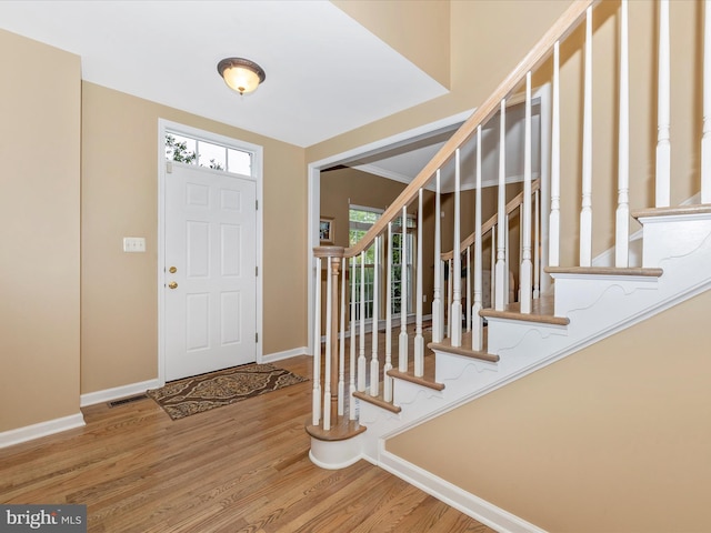 9045 Clendenin Way, Frederick, MD 21704 - entryway featuring wood finished floors and stairway