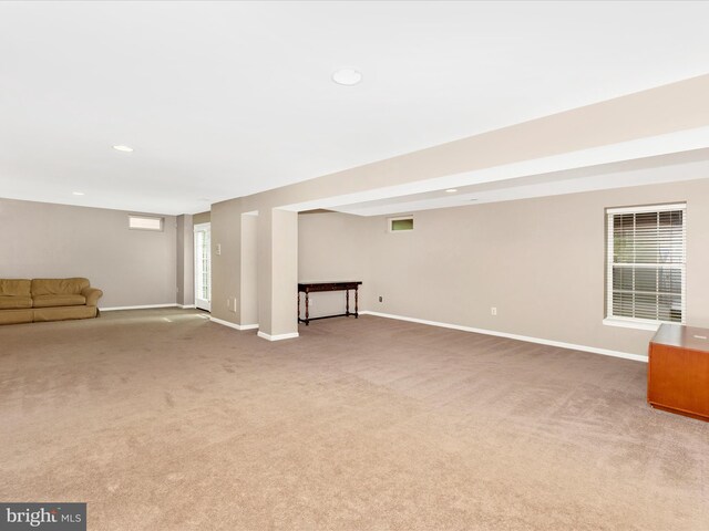 9045 Clendenin Way, Frederick, MD 21704 - below grade area with carpet, plenty of natural light, and recessed lighting