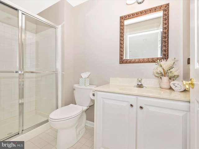 9045 Clendenin Way, Frederick, MD 21704 - bathroom with tile patterned floors, vanity, and a stall shower