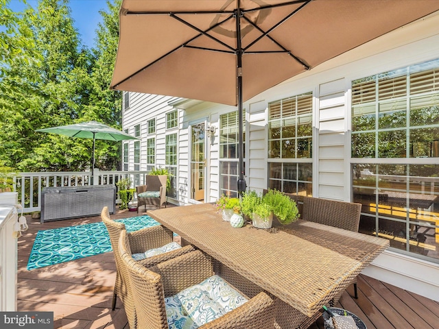 9045 Clendenin Way, Frederick, MD 21704 - wooden terrace featuring outdoor dining area