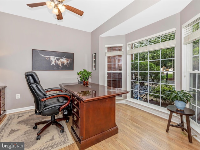 9045 Clendenin Way, Frederick, MD 21704 - office space featuring ceiling fan and light wood-type flooring